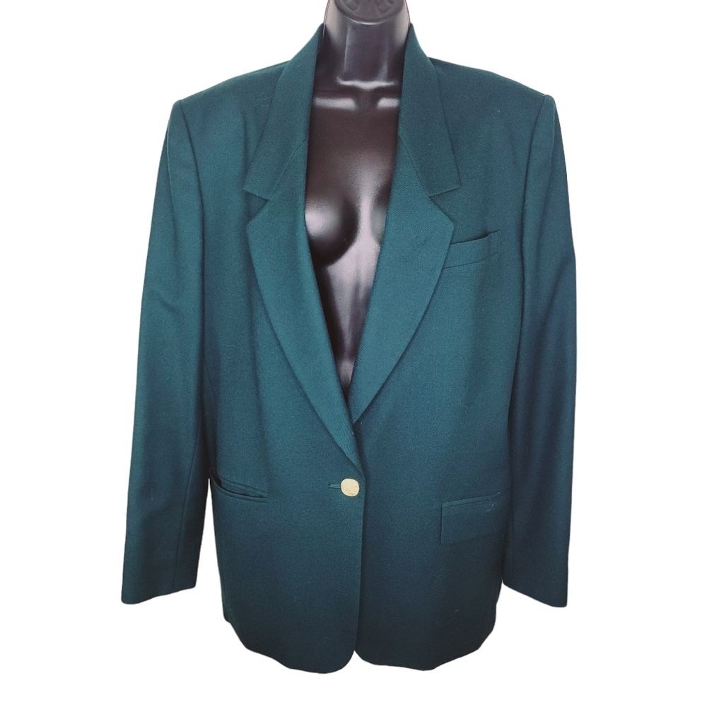 Classiques Entier Wool Hunter Green  blazer jacket size Medium
